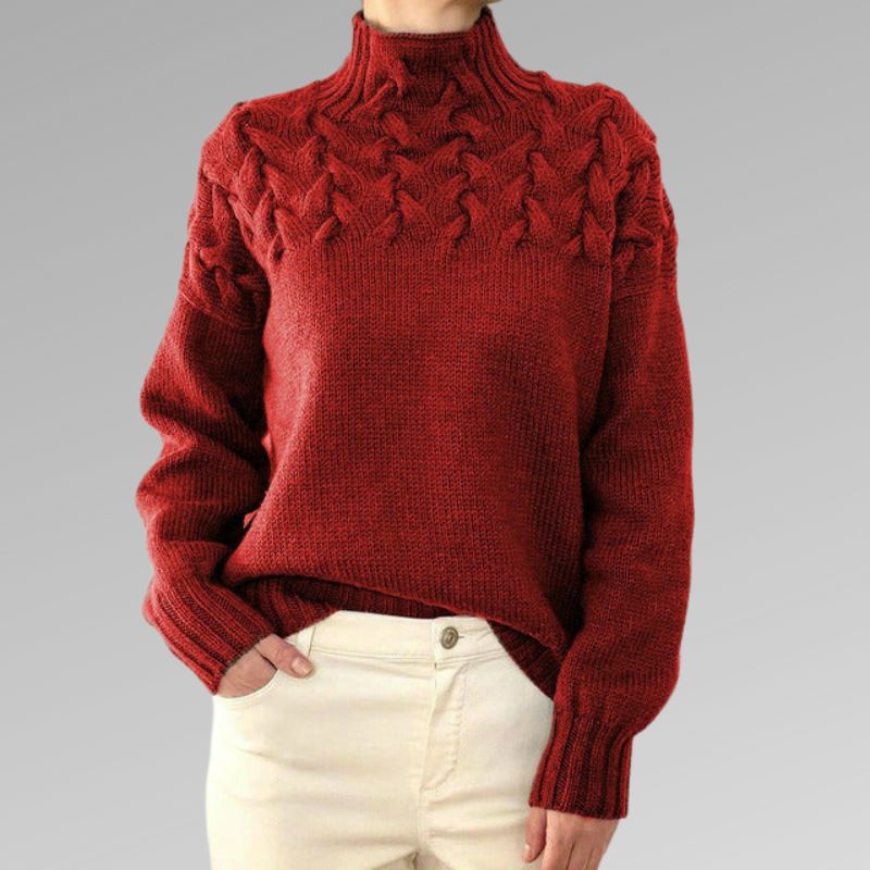 HEXGLAM™ | Pull à Col Roulé Élégant et Chaud