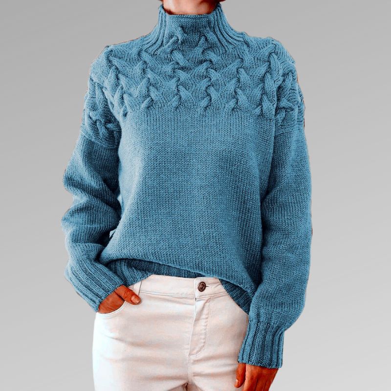 HEXGLAM™ | Pull à Col Roulé Élégant et Chaud