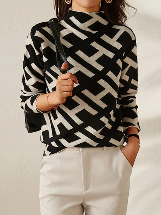 HEXGLAM™- Pullover à manches longues en cachemire