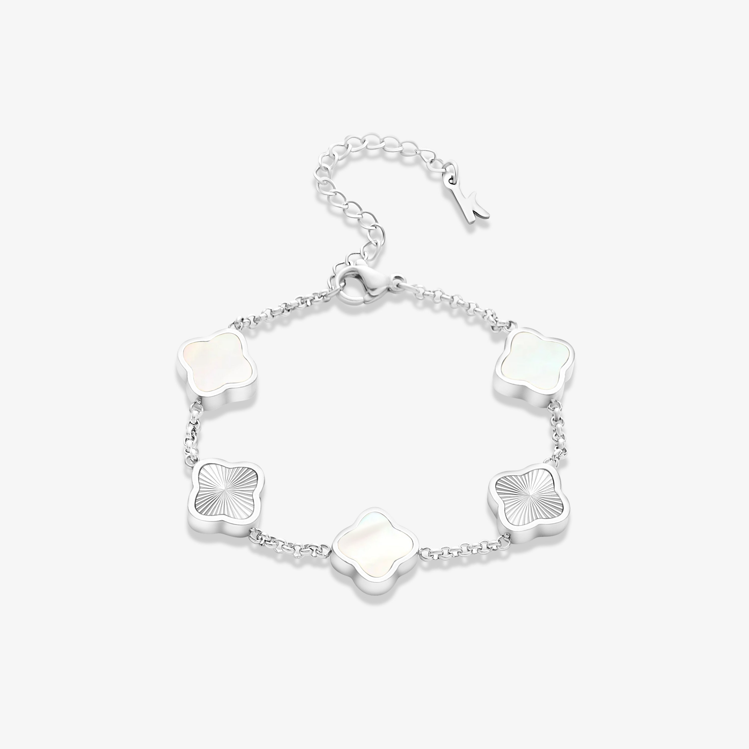 CLOVER Zilveren Armband