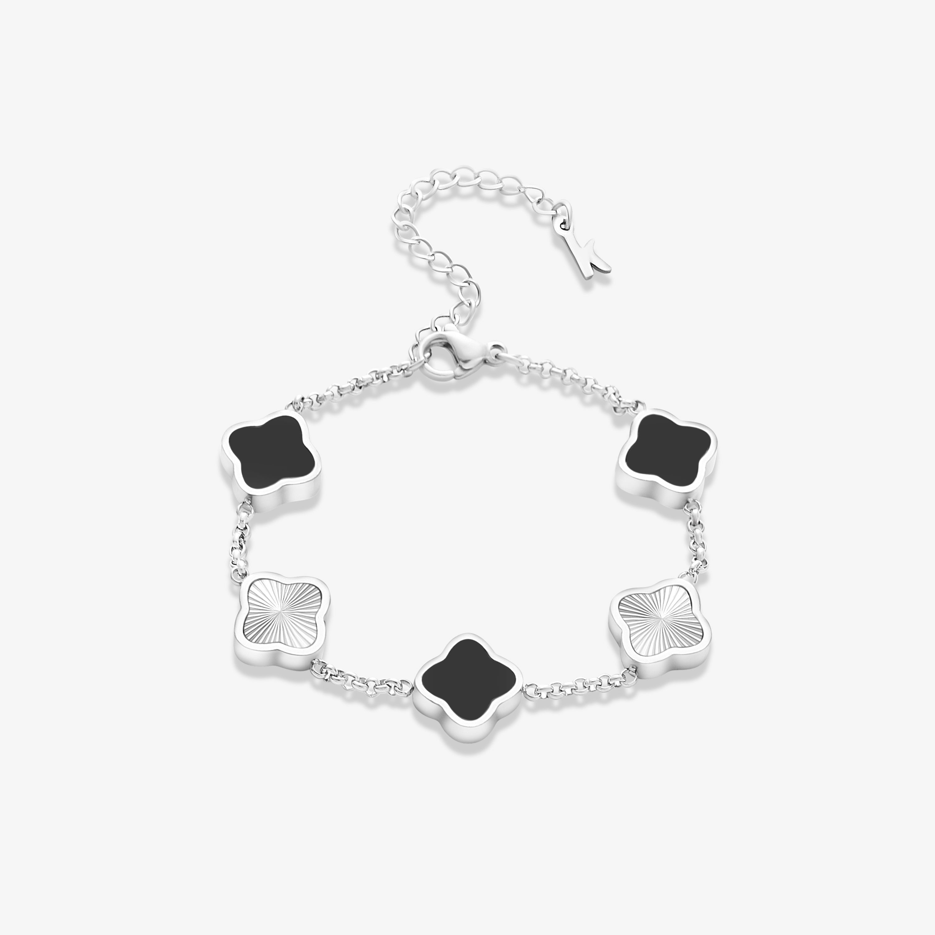 CLOVER Zilveren Armband