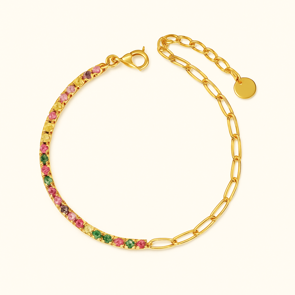 FAE  Paperclip en Tennis Armband