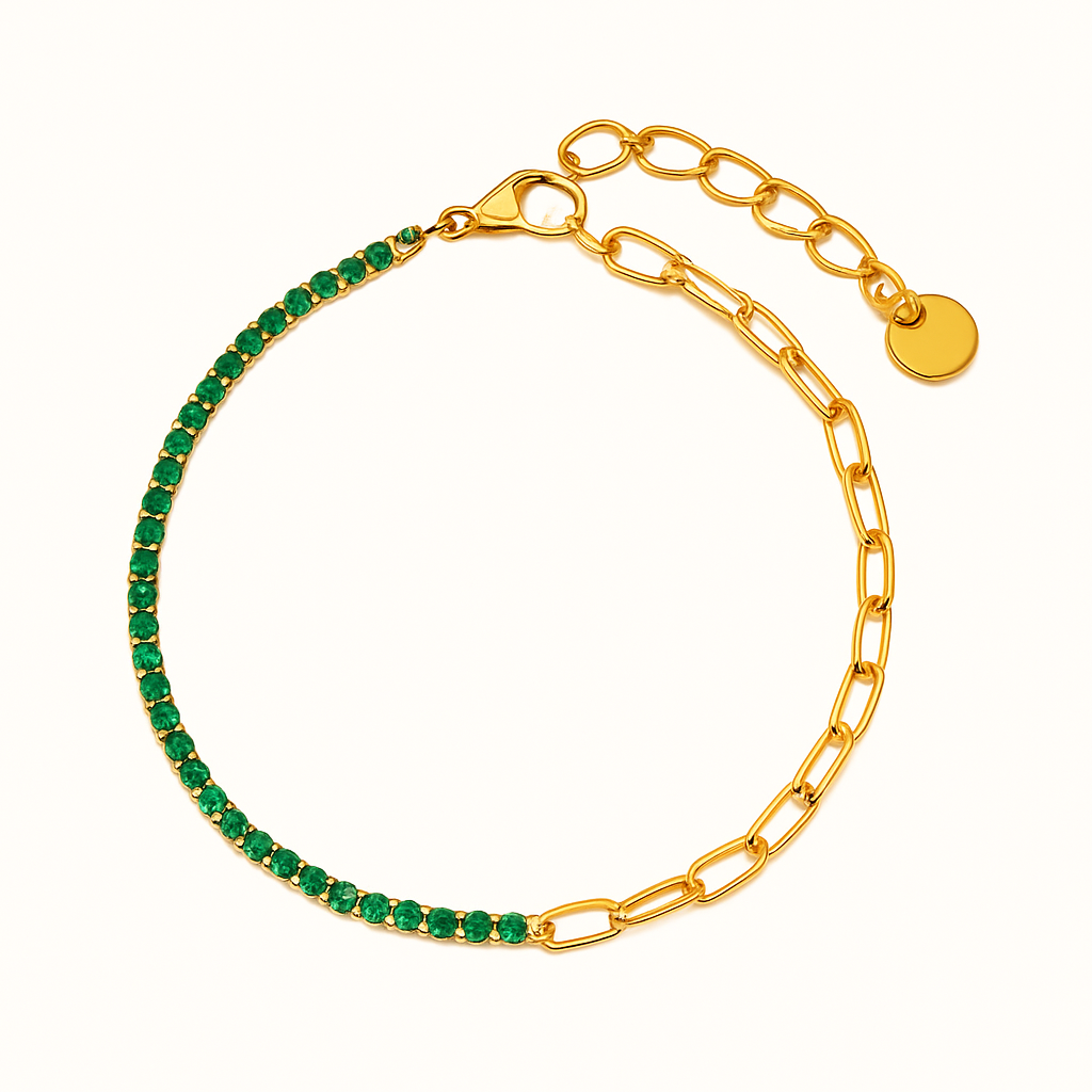 FAE  Paperclip en Tennis Armband