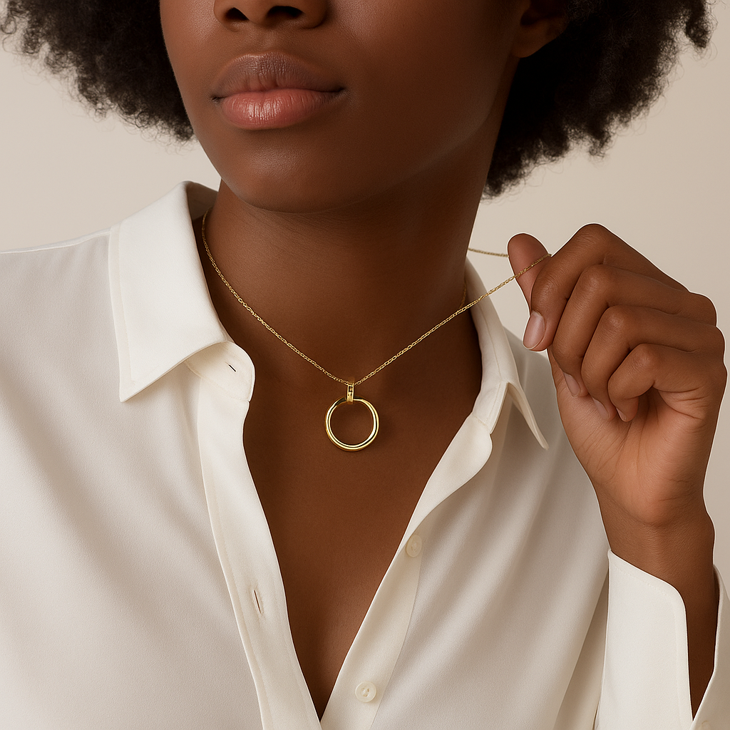 SPIJKER Gouden Ketting met Zirkoon