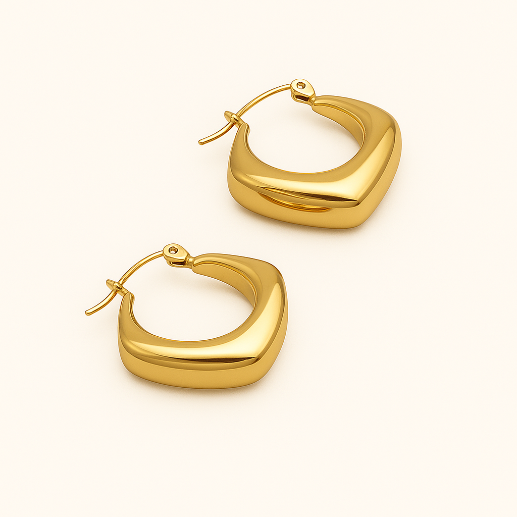 RHOMBUS Gouden Hoops