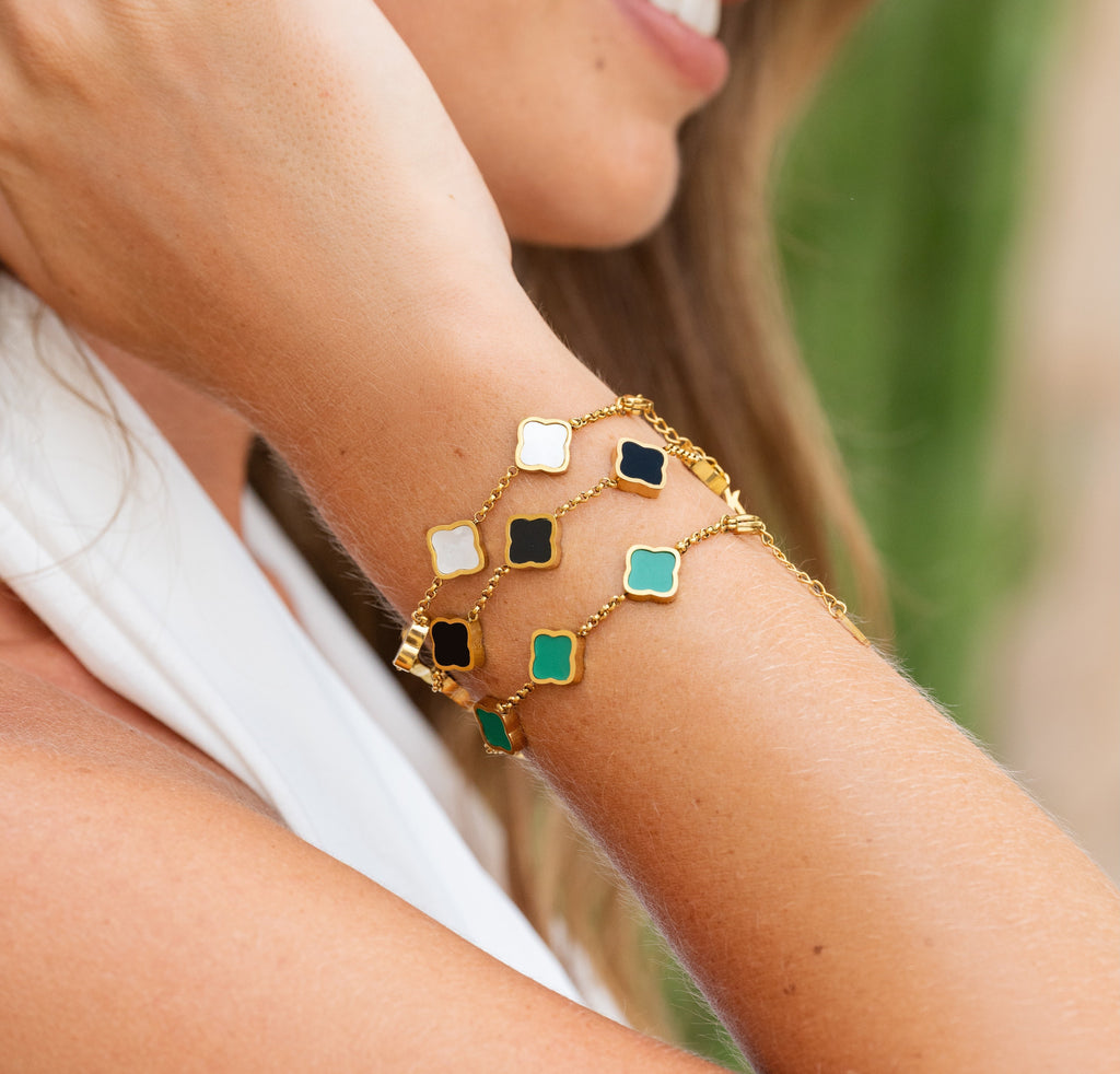 CLOVER Gouden Armband