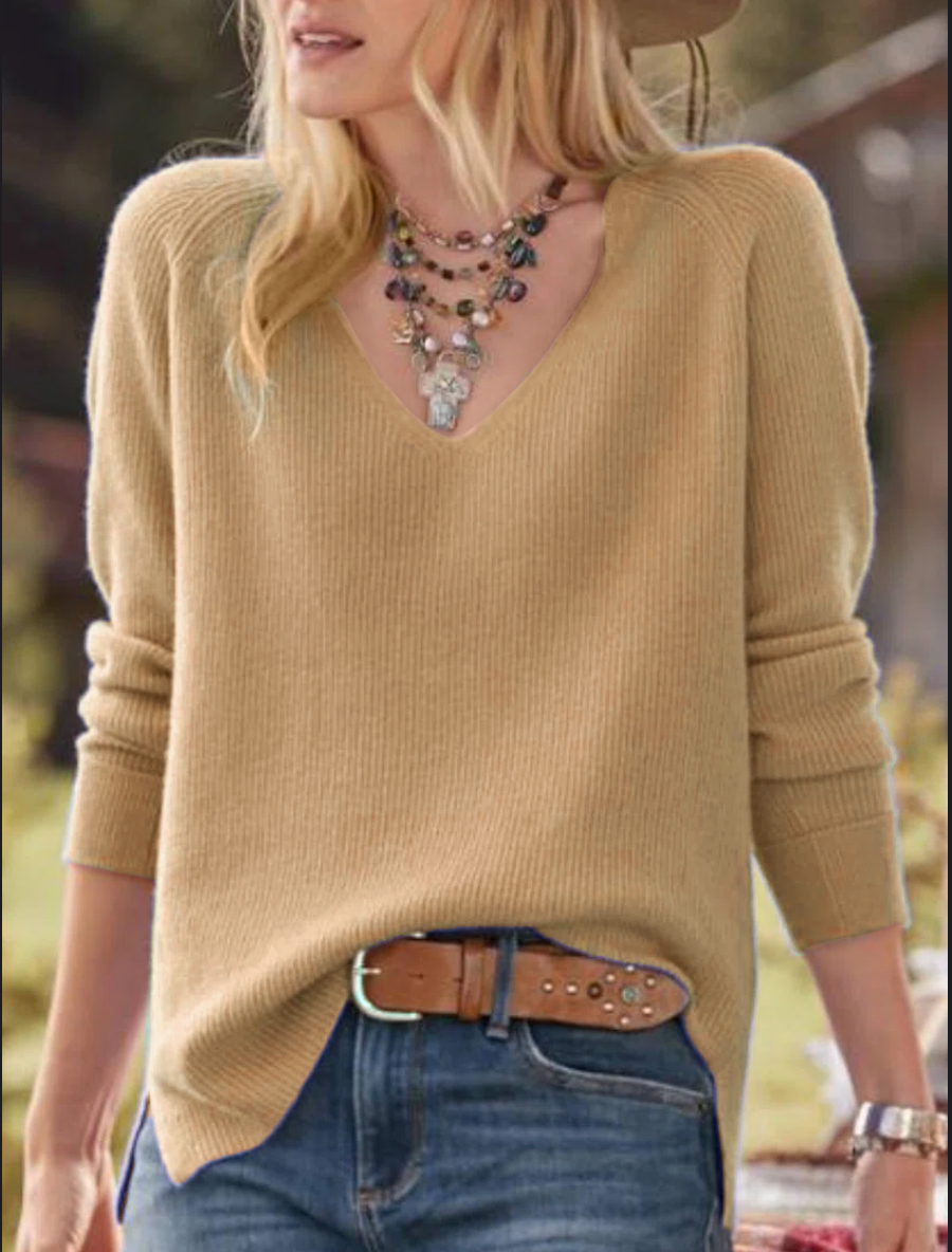 Pull décontracté Col V | HEXGLAM™