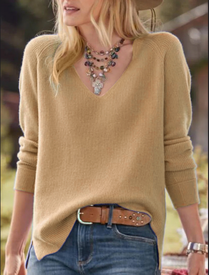 Pull décontracté Col V | HEXGLAM™