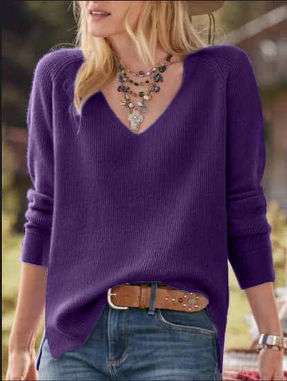 Pull décontracté Col V | HEXGLAM™